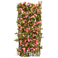 Traliccio Edera Artificiale Espandibile 5pz Rosa Scuro 180x60cm 366579