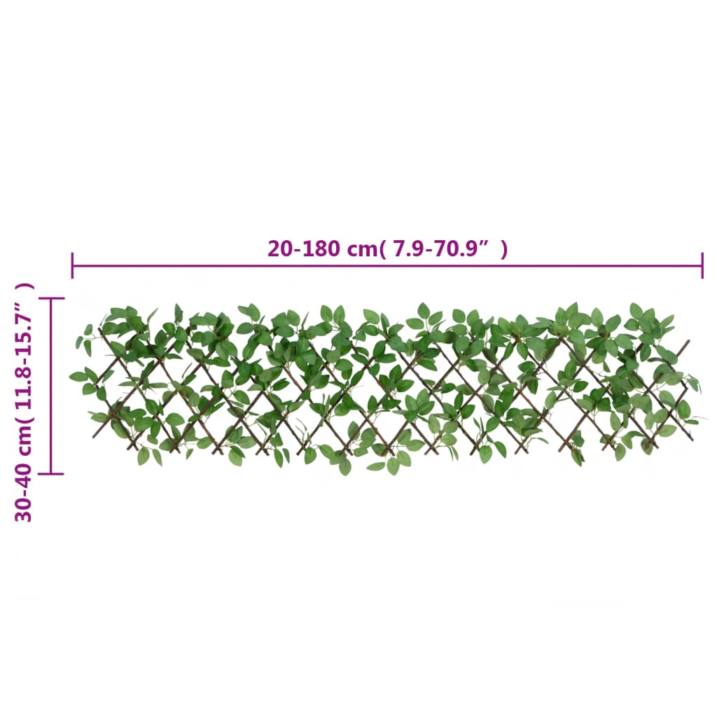 Traliccio Edera Artificiale Espandibile Verde 180x30 cm 366584