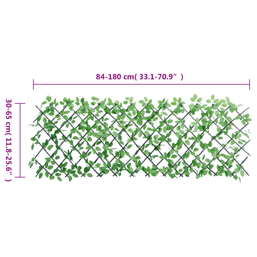 Traliccio Edera Artificiale Espandibile Verde 180x65 cm 366586