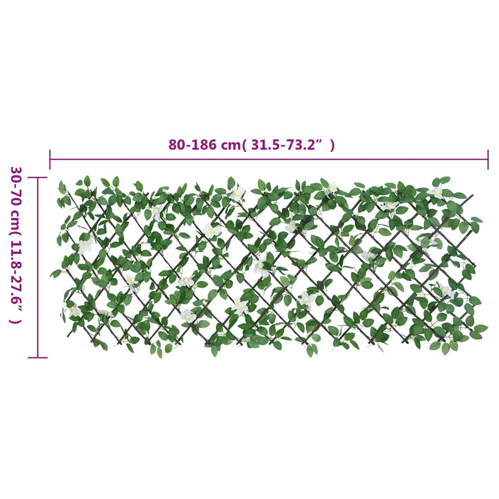 Traliccio Edera Artificiale Espandibile Verde 186x30 cm 366590