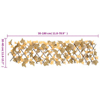 Traliccio Foglie Acero Artificiale Espandibile Arancione 180x30 366592