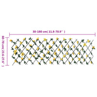 Traliccio Edera Artificiale Espandibile Giallo 180x60 cm 366598