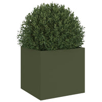 Fioriera Verde Oliva 32x30x29 cm in Acciaio Laminato a Freddo 841541