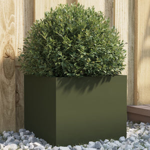 Fioriera Verde Oliva 32x30x29 cm in Acciaio Laminato a Freddo 841541