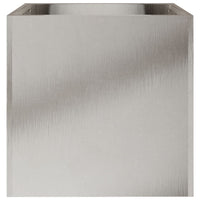 Fioriera Argento 32x30x29 cm in Acciaio Inox 841543