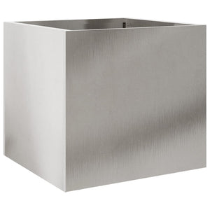 Fioriera Argento 32x30x29 cm in Acciaio Inox 841543