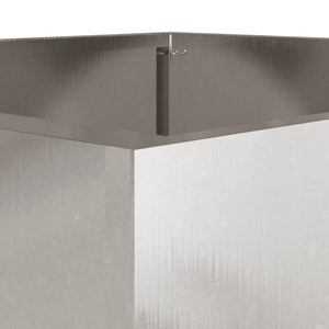 Fioriera Argento 32x30x29 cm in Acciaio Inox 841543