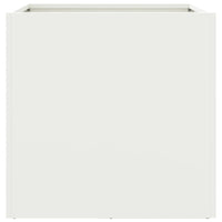 Fioriere 2 pz Bianche 49x47x46 cm in Acciaio Laminato a Freddo 841562