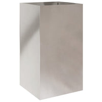 Fioriera Argento 42x38x75 cm in Acciaio Inox 841581