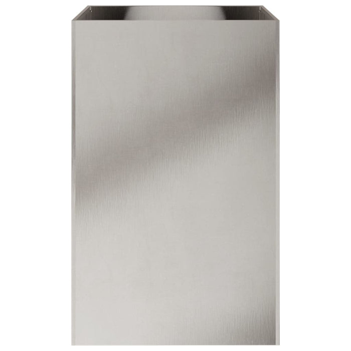 Fioriera Argento 52x48x75 cm in Acciaio Inox 841587