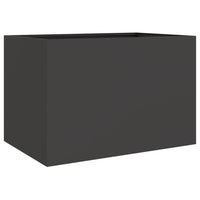 Fioriera Nera 62x40x39 cm in Acciaio Laminato a Freddo 841595