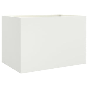 Fioriera Bianca 62x40x39 cm in Acciaio Laminato a Freddo 841596