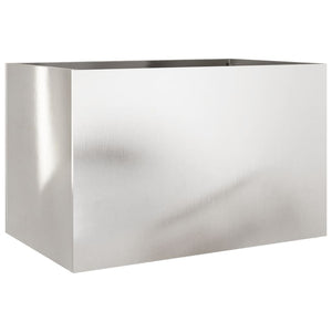 Fioriera Argento 62x40x39 cm in Acciaio Inox 841599