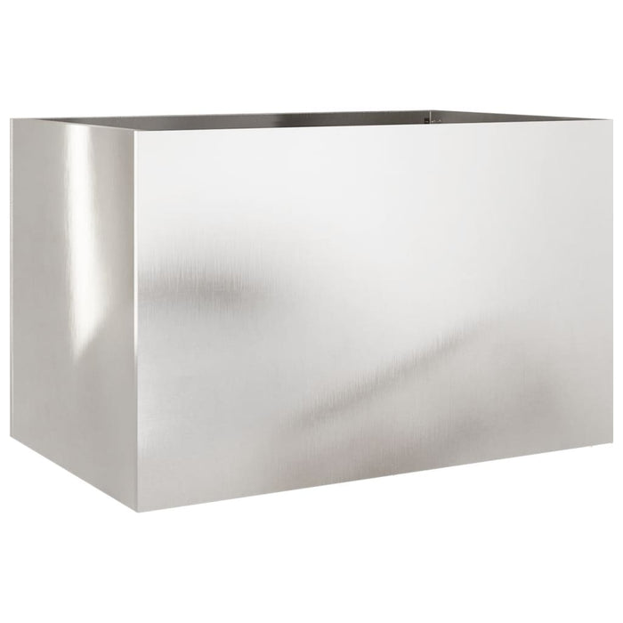 Fioriera Argento 62x40x39 cm in Acciaio Inox 841599