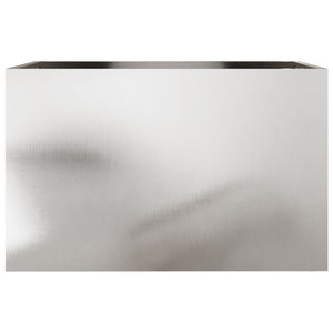 Fioriera Argento 62x40x39 cm in Acciaio Inox 841599