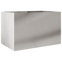 Fioriera Argento 62x40x39 cm in Acciaio Inox 841599