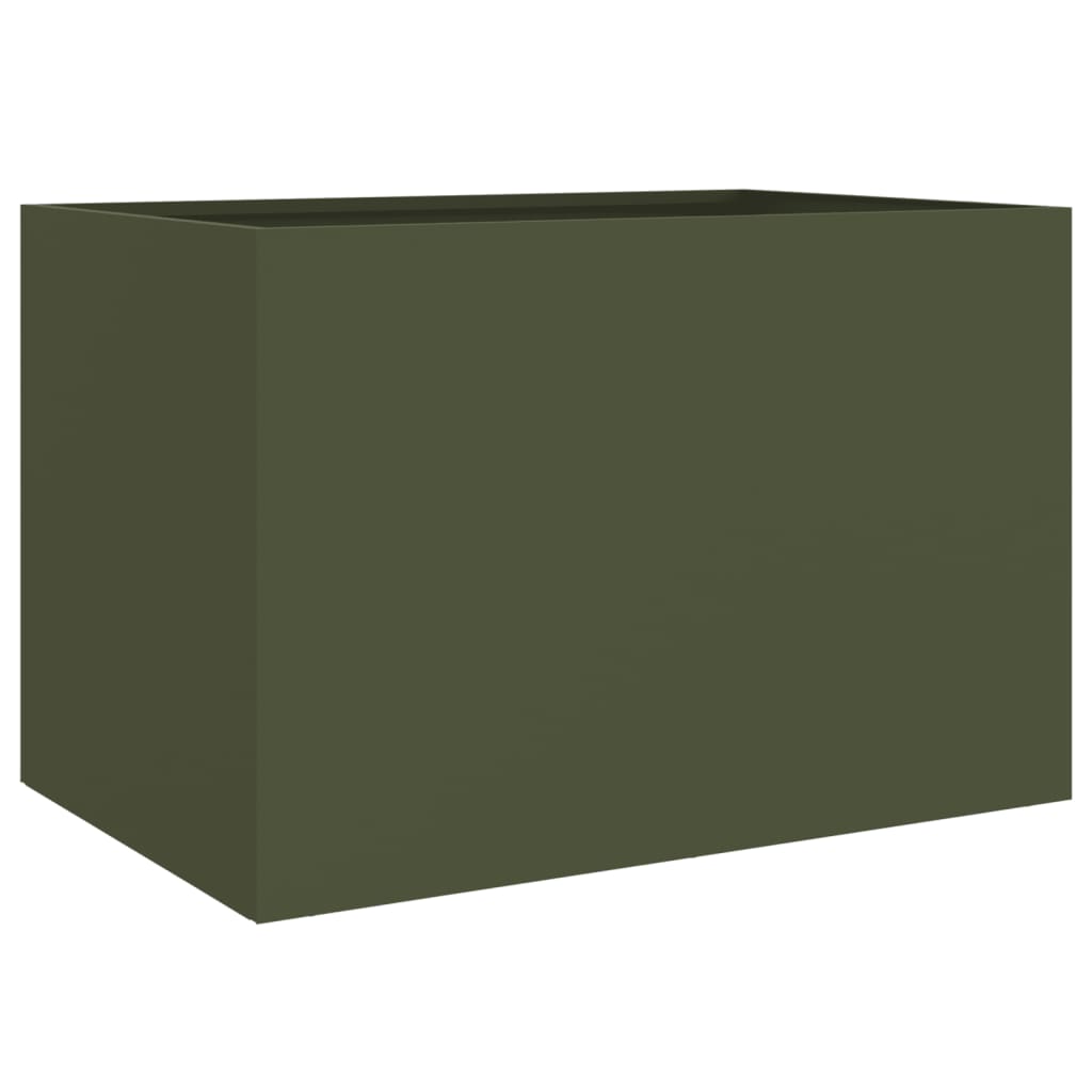 Fioriera Verde Oliva 62x47x46 cm in Acciaio Laminato a Freddo 841604