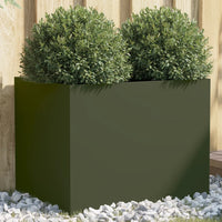 Fioriera Verde Oliva 62x47x46 cm in Acciaio Laminato a Freddo 841604