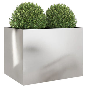 Fioriera Argento 62x47x46 cm in Acciaio Inox 841605