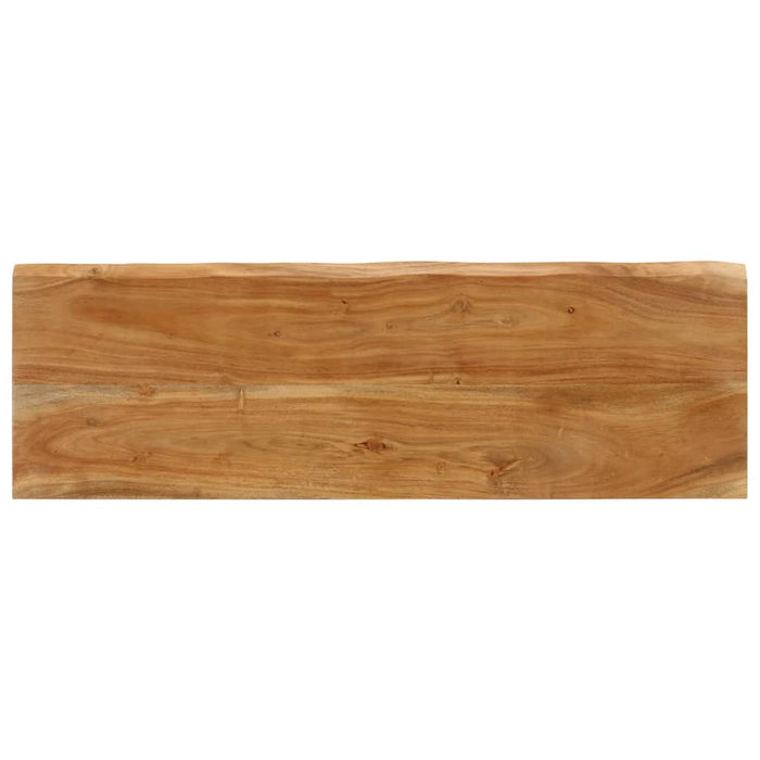 Panca con Bordi Vivi 105 cm in Legno Massello di Acacia 372754