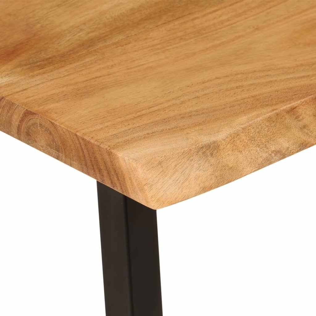 Panca con Bordi Vivi 105 cm in Legno Massello di Acacia 372754