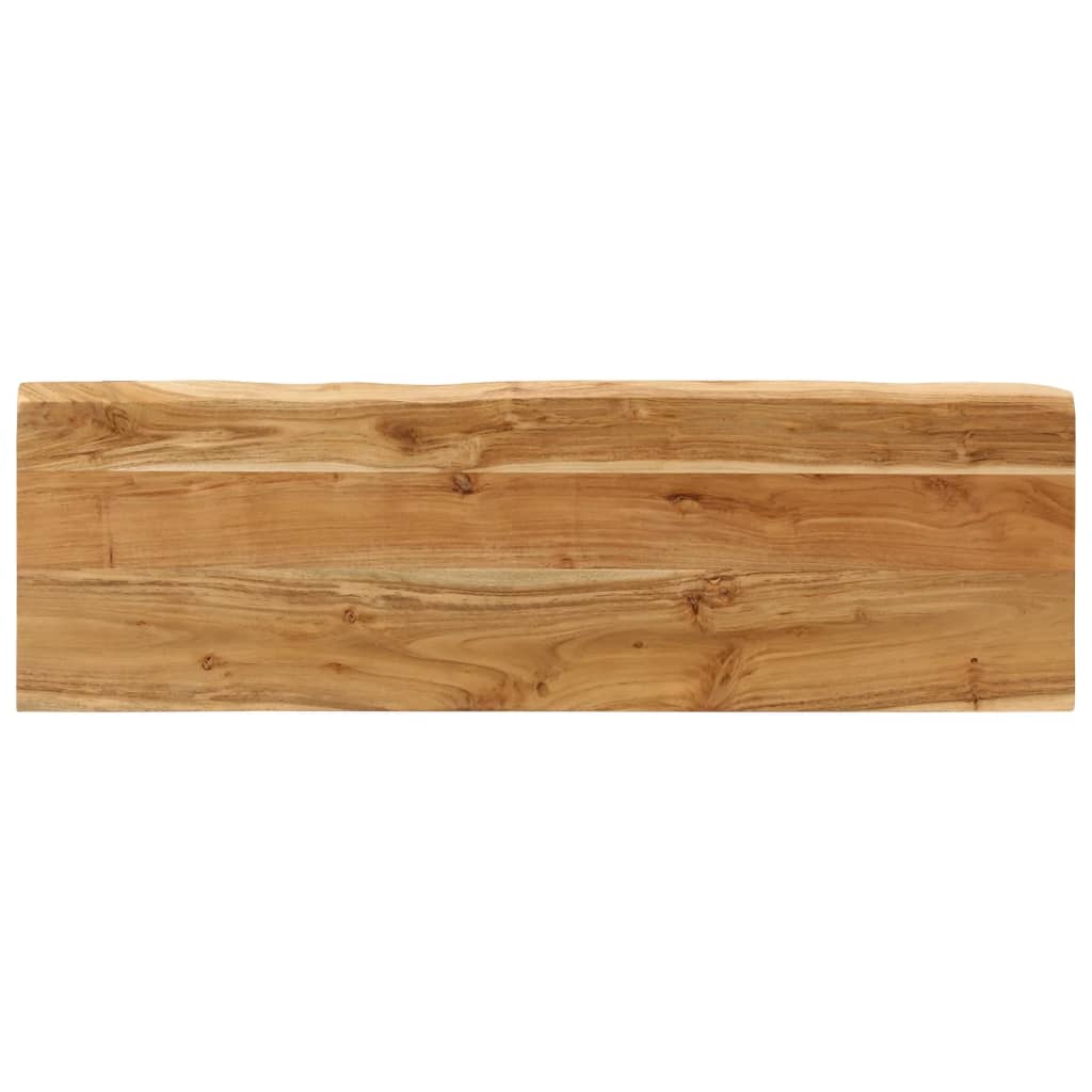 Panca con Bordi Vivi 105 cm in Legno Massello di Acacia 372755