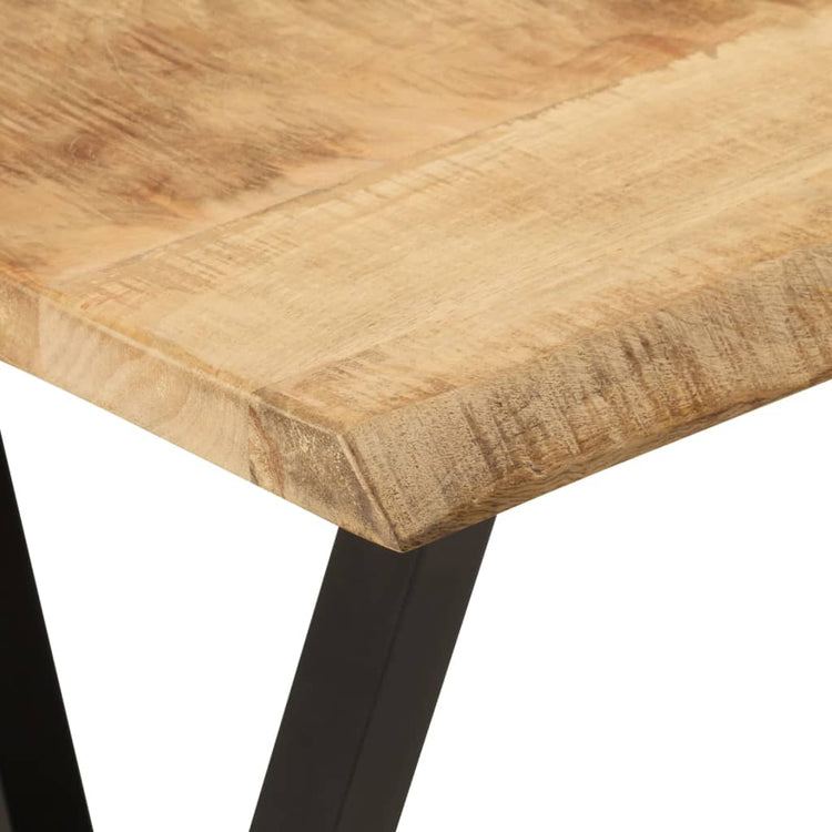 Tavolo Consolle Bordi Vivi 105x33x76 cm Legno Massello di Mango 372763