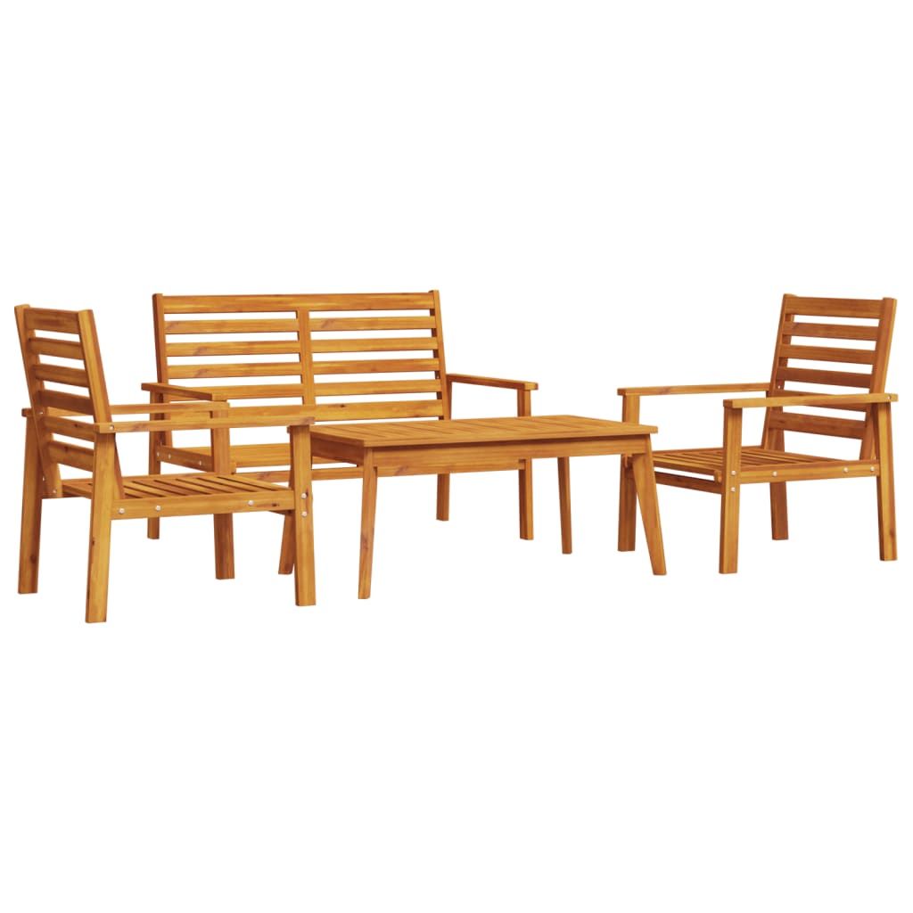 Set Salotto da Giardino 4 pz in Legno Massello di Acacia 3211794