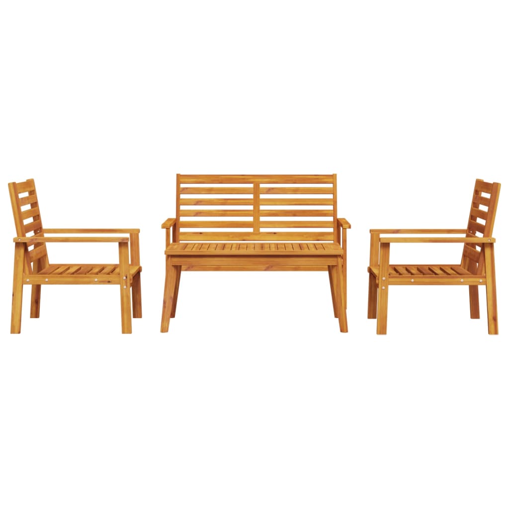 Set Salotto da Giardino 4 pz in Legno Massello di Acacia 3211794