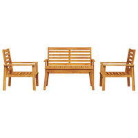 Set Salotto da Giardino 4 pz in Legno Massello di Acacia 3211794