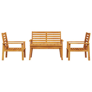 Set Salotto da Giardino 4 pz in Legno Massello di Acacia 3211794