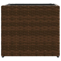 Fioriere da Giardino 2 pz Marrone 36x30x32 cm in Polyrattan 3210532