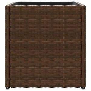 Fioriere da Giardino 2 pz Marrone 36x30x32 cm in Polyrattan 3210532