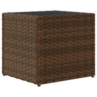 Fioriere da Giardino 2 pz Marrone 36x30x32 cm in Polyrattan 3210532