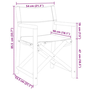 Sedie da Giardino Pieghevoli 4 pz Grigio Scuro in Tessuto 3208919