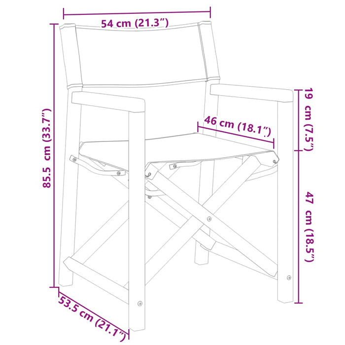 Sedie da Giardino Pieghevoli 4 pz Grigio Scuro in Tessuto 3208919