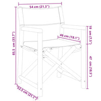 Sedie da Giardino Pieghevoli 6 pz Grigio Scuro in Tessuto 3208920