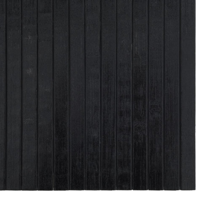 Tappeto Rettangolare Nero 60x300 cm in Bambù 376720