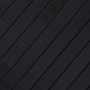 Tappeto Rettangolare Nero 60x500 cm in Bambù 376732