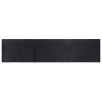 Tappeto Rettangolare Nero 70x300 cm in Bambù 376750