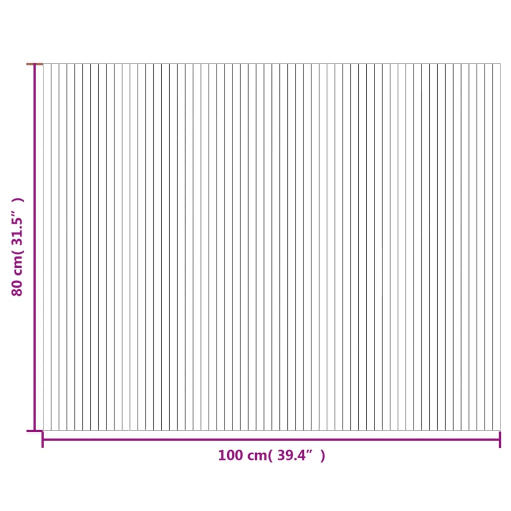 Tappeto Rettangolare Marrone 80x100 cm in Bambù 376770