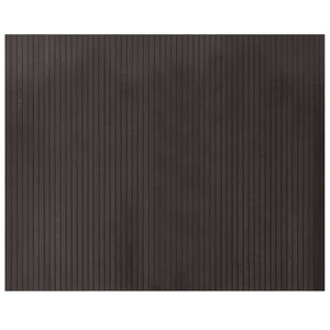 Tappeto Rettangolare Marrone Scuro 80x100 cm in Bambù 376773