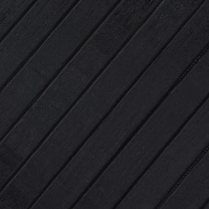 Tappeto Rettangolare Nero 80x200 cm in Bambù 376774