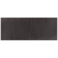 Tappeto Rettangolare Marrone Scuro 80x200 cm in Bambù 376779