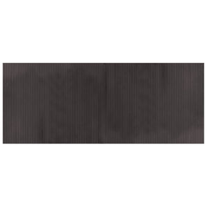 Tappeto Rettangolare Marrone Scuro 80x200 cm in Bambù 376779