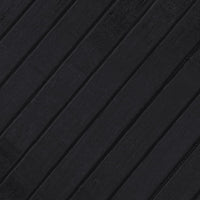 Tappeto Rettangolare Nero 80x400 cm in Bambù 376786