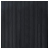 Tappeto Rettangolare Nero 100x100 cm in Bambù 376798