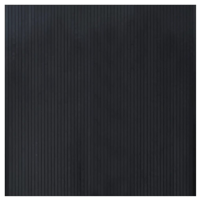 Tappeto Rettangolare Nero 100x100 cm in Bambù 376798