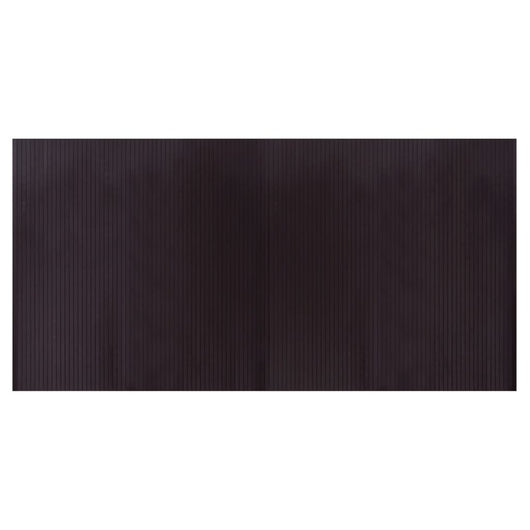 Tappeto Rettangolare Marrone Scuro 100x200 cm in Bambù 376809