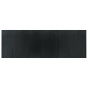 Tappeto Rettangolare Grigio 100x300 cm in Bambù 376814